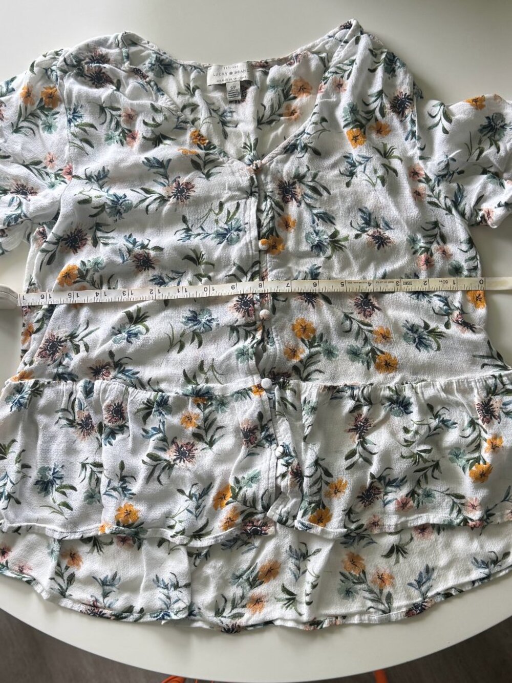 Small Sleeve Floral Top, Lucky Brand